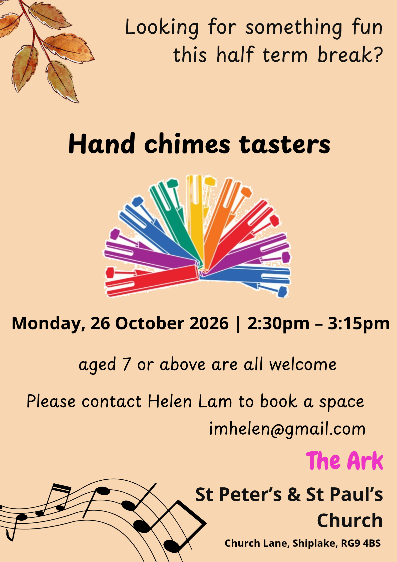 hand chimes poster Oct 26